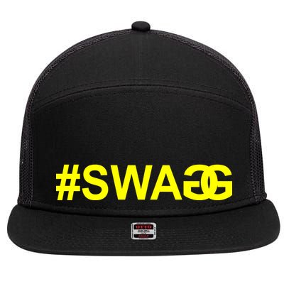 #Swag Logo 7 Panel Mesh Trucker Snapback Hat