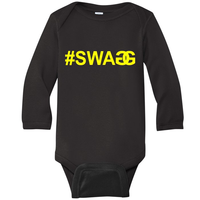 #Swag Logo Baby Long Sleeve Bodysuit