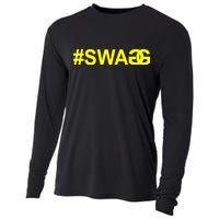 #Swag Logo Cooling Performance Long Sleeve Crew