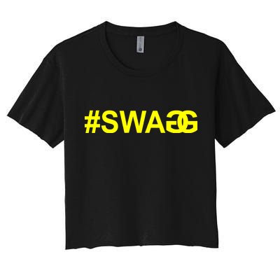 #Swag Logo Women's Crop Top Tee