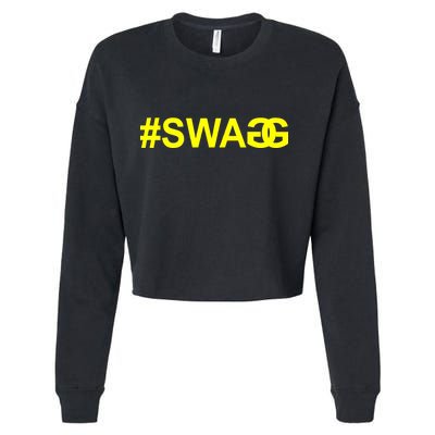 #Swag Logo Cropped Pullover Crew