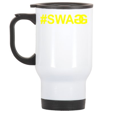 #Swag Logo Stainless Steel Travel Mug