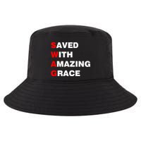Swag Saved With Amazing Grace Cool Comfort Performance Bucket Hat