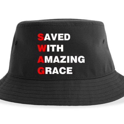 Swag Saved With Amazing Grace Sustainable Bucket Hat