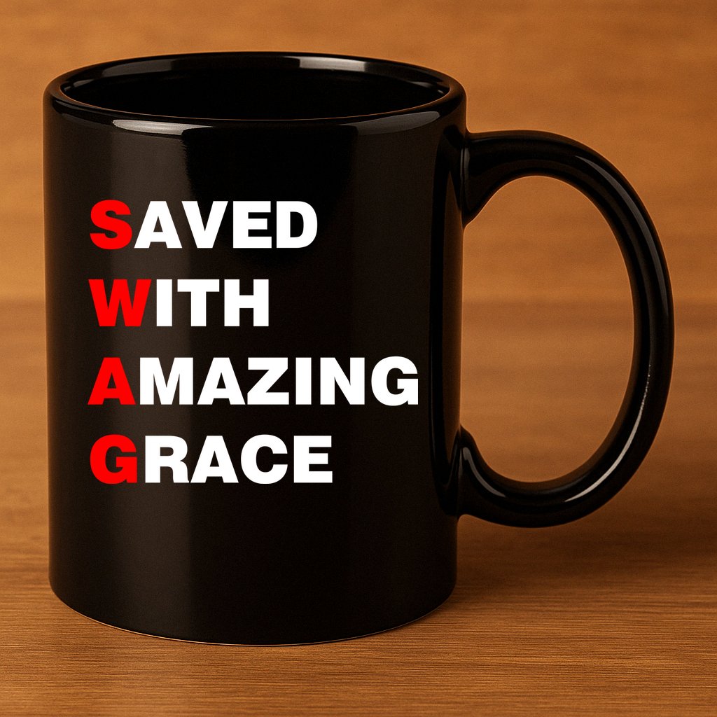Swag Saved With Amazing Grace 11oz C Handle Ceramic Mug