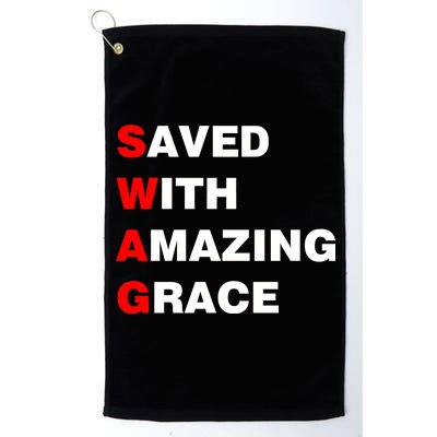 Swag Saved With Amazing Grace Platinum Collection Golf Towel