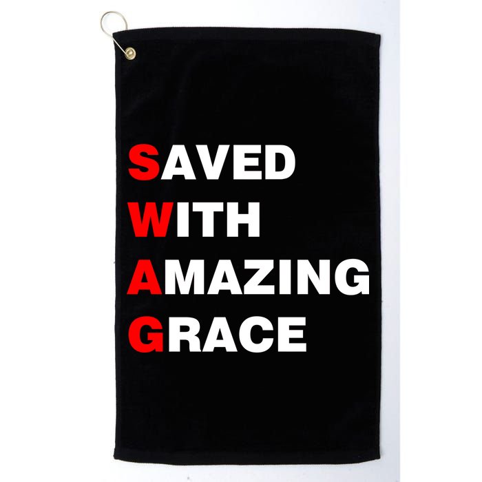 Swag Saved With Amazing Grace Golf Towel