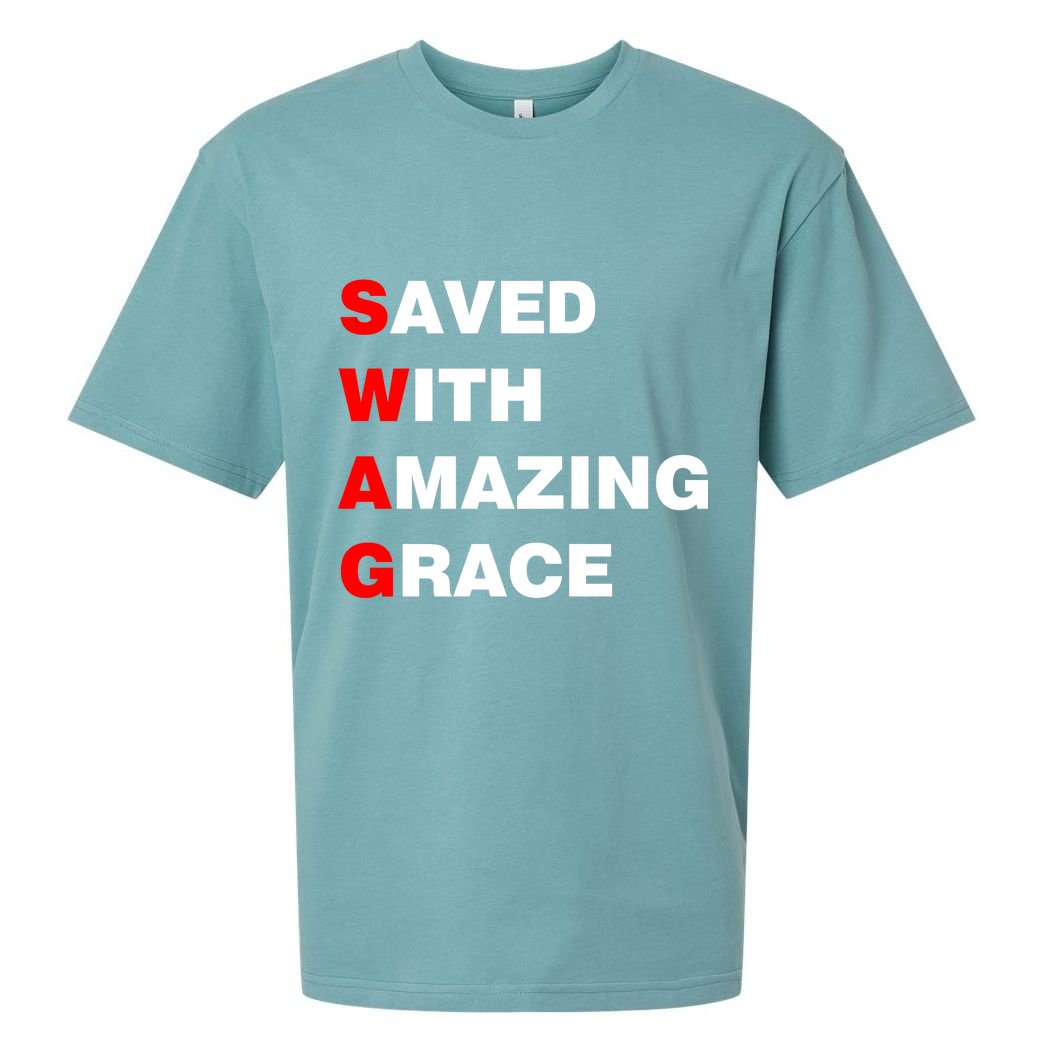 Swag Saved With Amazing Grace Sueded Cloud Jersey T-Shirt