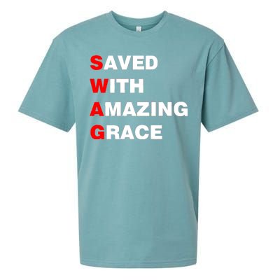 Swag Saved With Amazing Grace Sueded Cloud Jersey T-Shirt