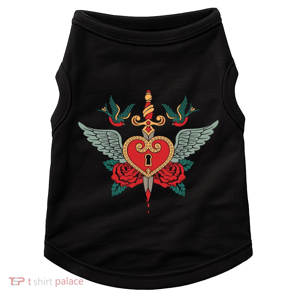 Swallows Heart Lockbox Sword Doggie Tank