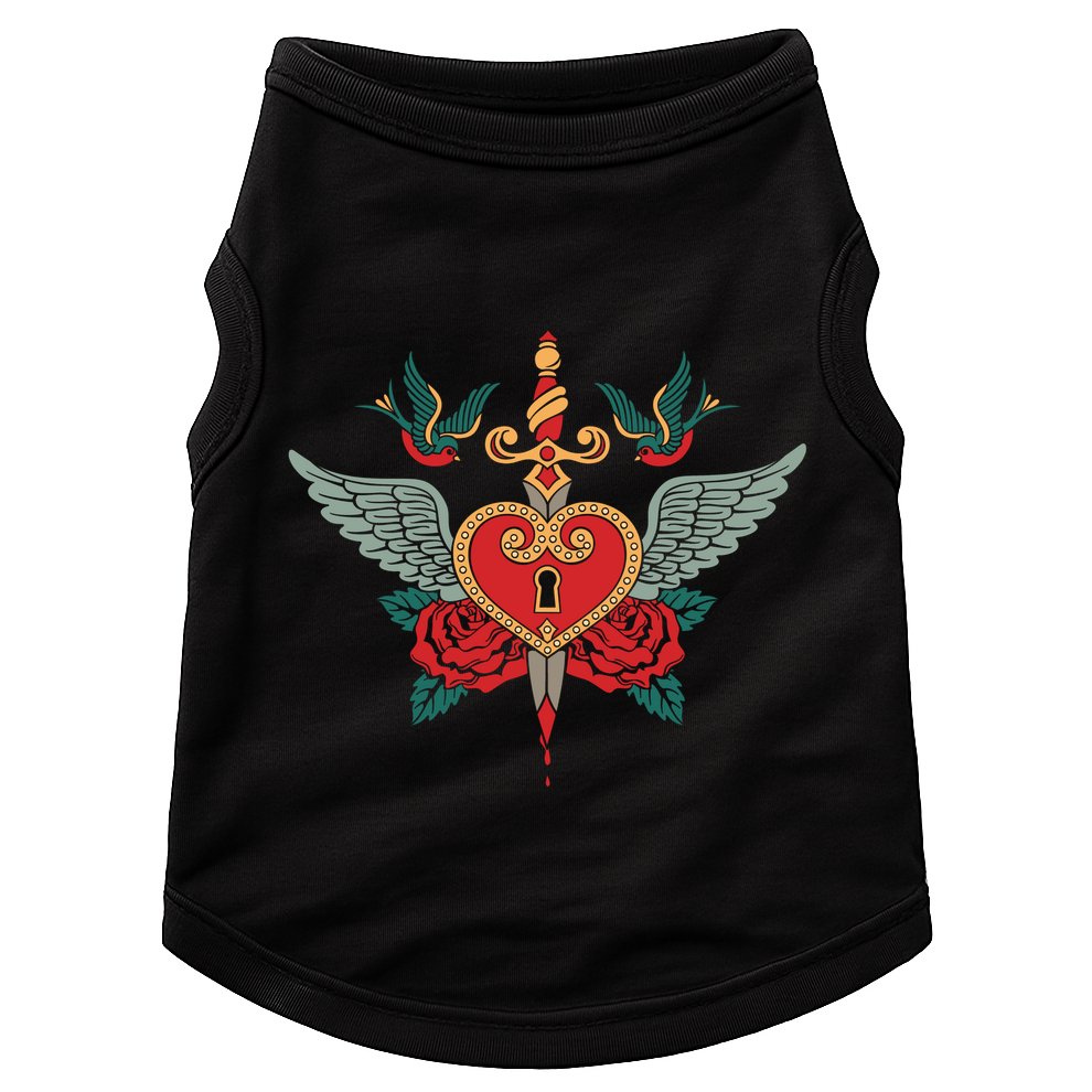 Swallows Heart Lockbox Sword Doggie Tank