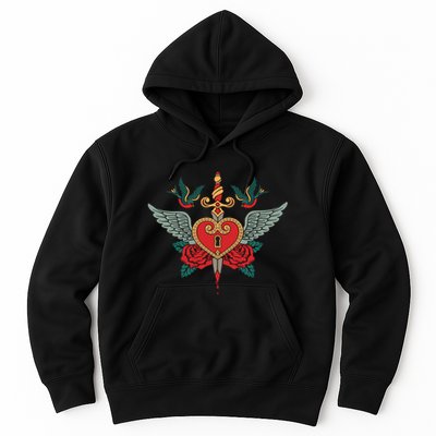 Swallows Heart Lockbox Sword Hoodie