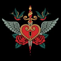 Swallows Heart Lockbox Sword Sweatshirt