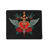 Swallows Heart Lockbox Sword Mousepad