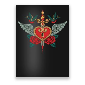 Swallows Heart Lockbox Sword Poster