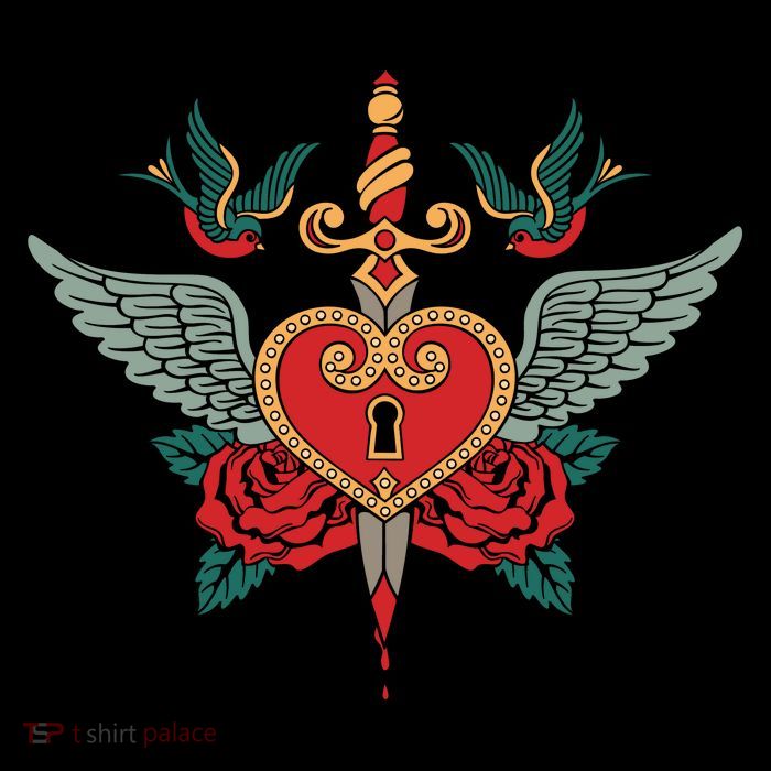 Swallows Heart Lockbox Sword Poster