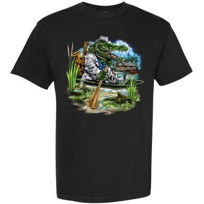 Swamp Gator With A trumpet Garment-Dyed Heavyweight T-Shirt