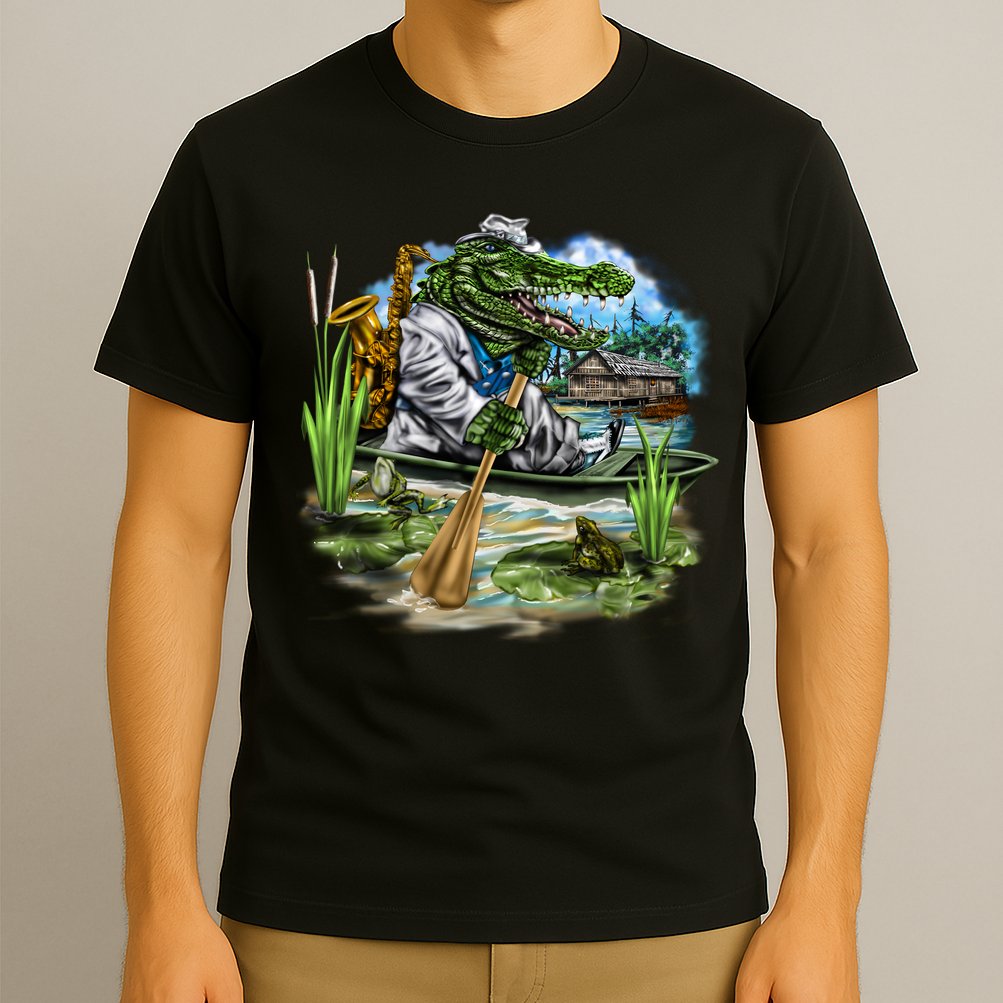 Swamp Gator With A trumpet T-Shirt