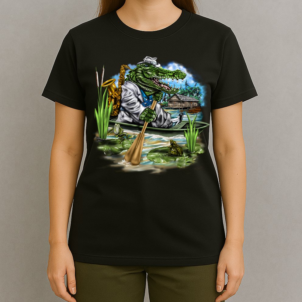 Swamp Gator With A trumpet T-Shirt