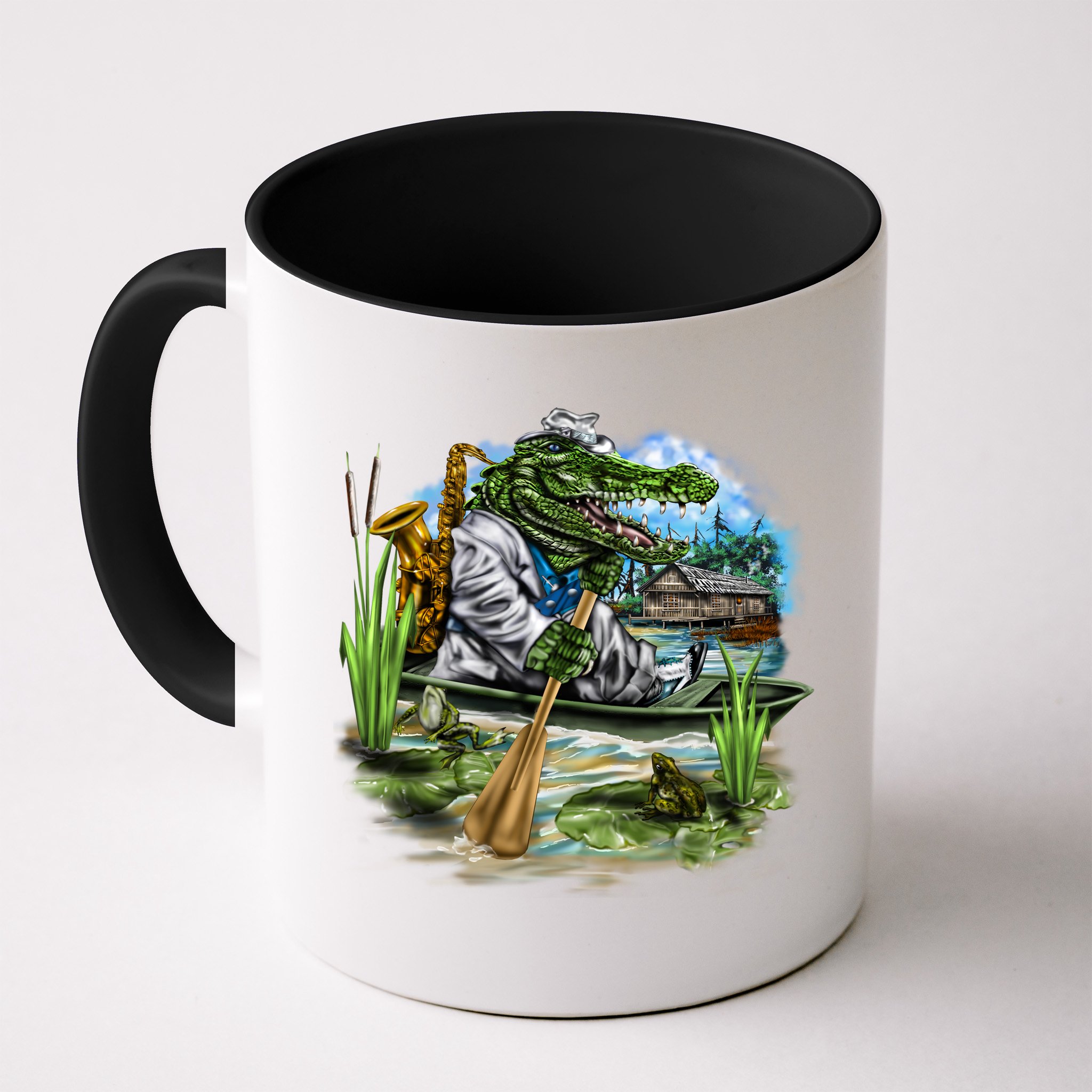 Swamp Gator With A trumpet Mug
