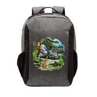Swamp Gator With A trumpet Vector Backpack