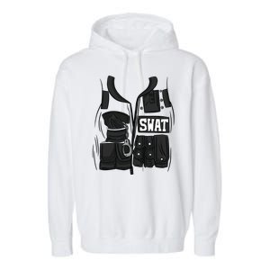 Swat Vest Uniform Garment-Dyed Fleece Hoodie