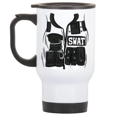 Swat Vest Uniform Stainless Steel Travel Mug