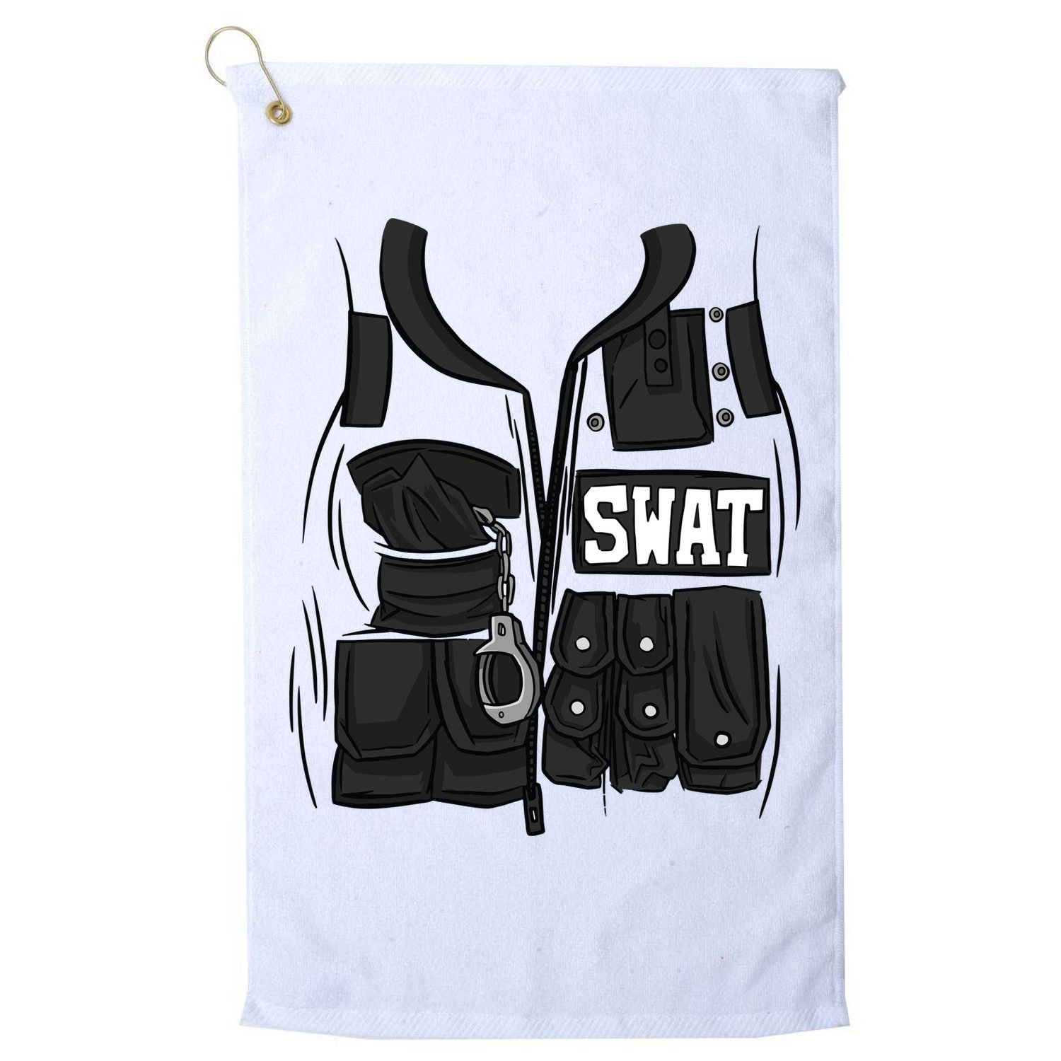 Swat Vest Uniform Golf Towel