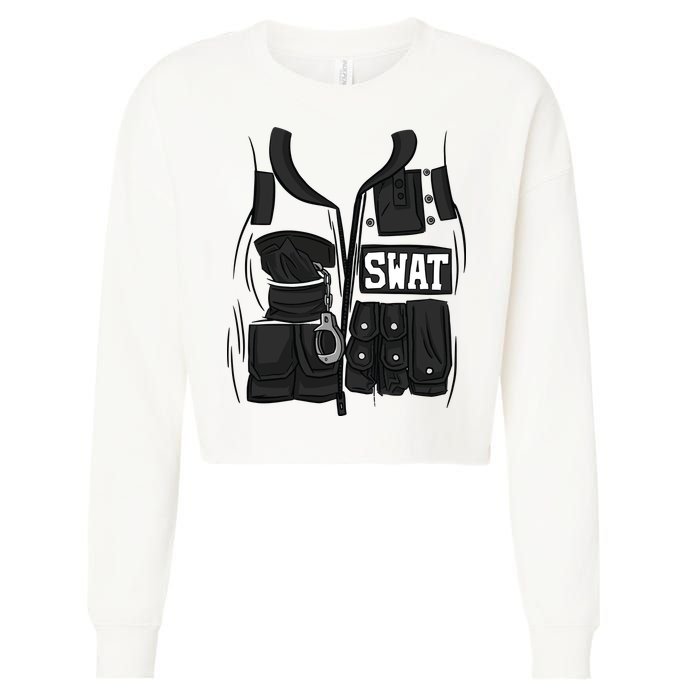 Swat Vest Uniform Cropped Pullover Crew