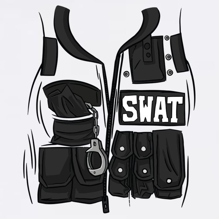 Swat Vest Uniform Cropped Pullover Crew