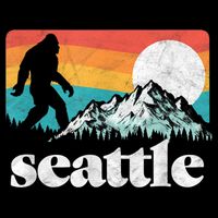 Seattle Washington Bigfoot Mountains Sweatshirt