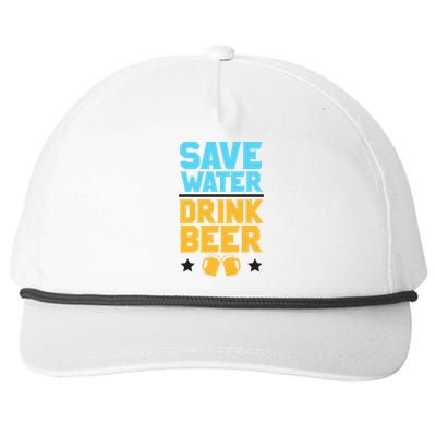 Save Water Beer Sarcastic Craft Retro Design Gift Snapback Five-Panel Rope Hat