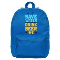 Save Water Beer Sarcastic Craft Retro Design Gift 16 in Basic Backpack