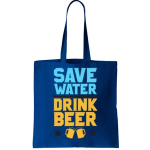 Save Water Beer Sarcastic Craft Retro Design Gift Tote Bag