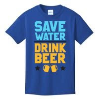 Save Water Beer Sarcastic Craft Retro Design Gift Kids T-Shirt