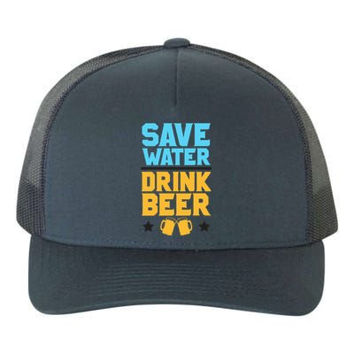 Save Water Beer Sarcastic Craft Retro Design Gift Yupoong Adult 5-Panel Trucker Hat