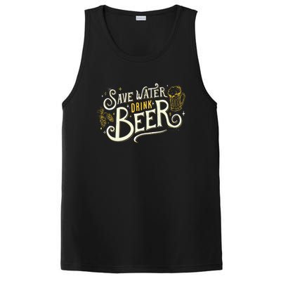 Save Water Beer Gift Beer Alcohol Party Funny Pub Cool Gift PosiCharge Competitor Tank