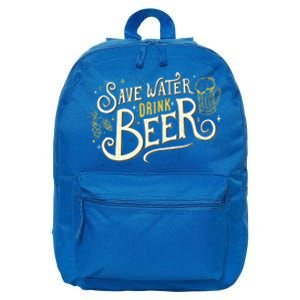 Save Water Beer Gift Beer Alcohol Party Funny Pub Cool Gift 16 in Basic Backpack