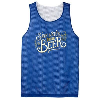 Save Water Beer Gift Beer Alcohol Party Funny Pub Cool Gift Mesh Reversible Basketball Jersey Tank