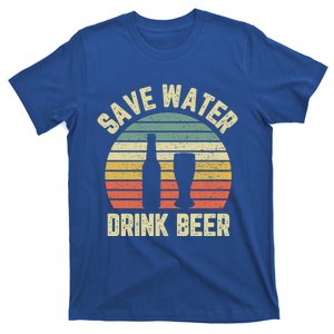 Save Water Beer Cool Gift Retro Funny Beer Gift T-Shirt