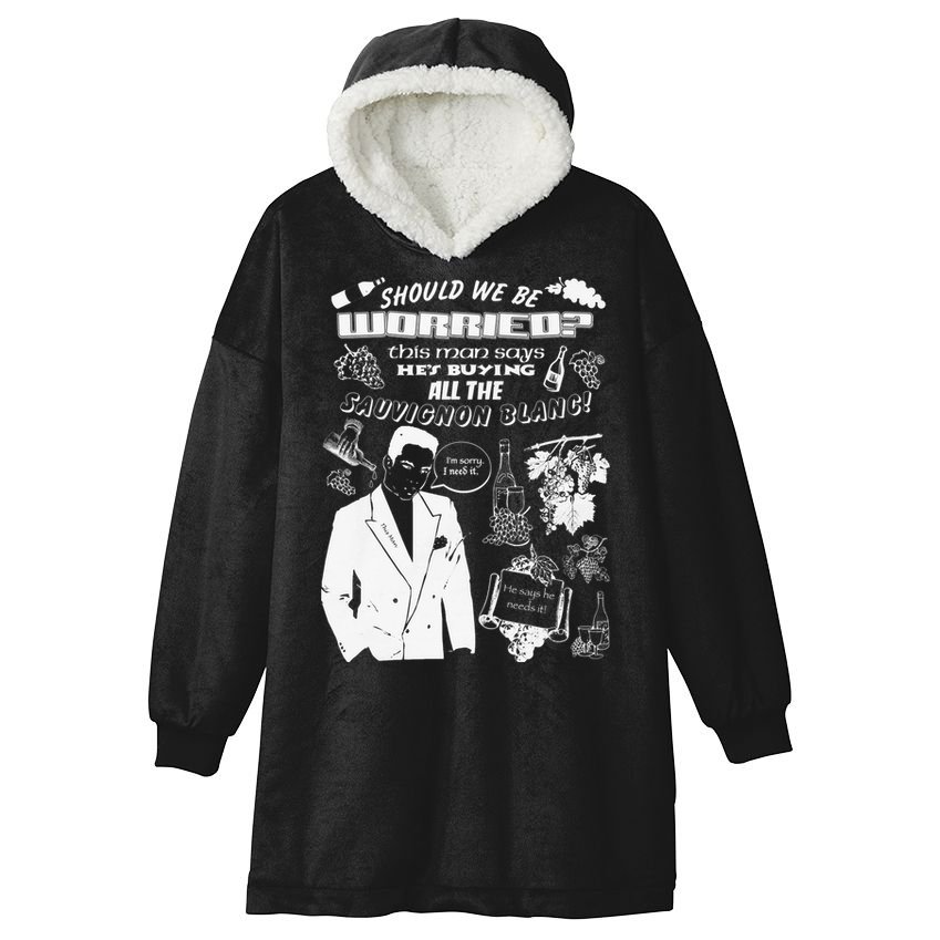 Sould We Be Worried This Man Says Hes Buying All The Suave Blanc Hooded Wearable Blanket