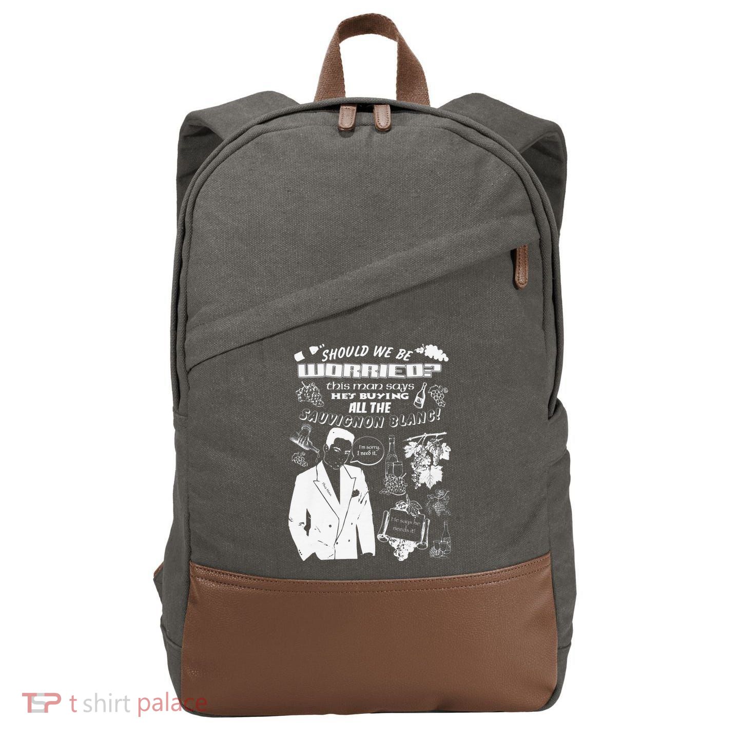 Sould We Be Worried This Man Says Hes Buying All The Suave Blanc Cotton Canvas Backpack