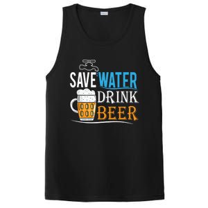 Save Water Beer Meaningful Gift Fun Message Cool Gift PosiCharge Competitor Tank