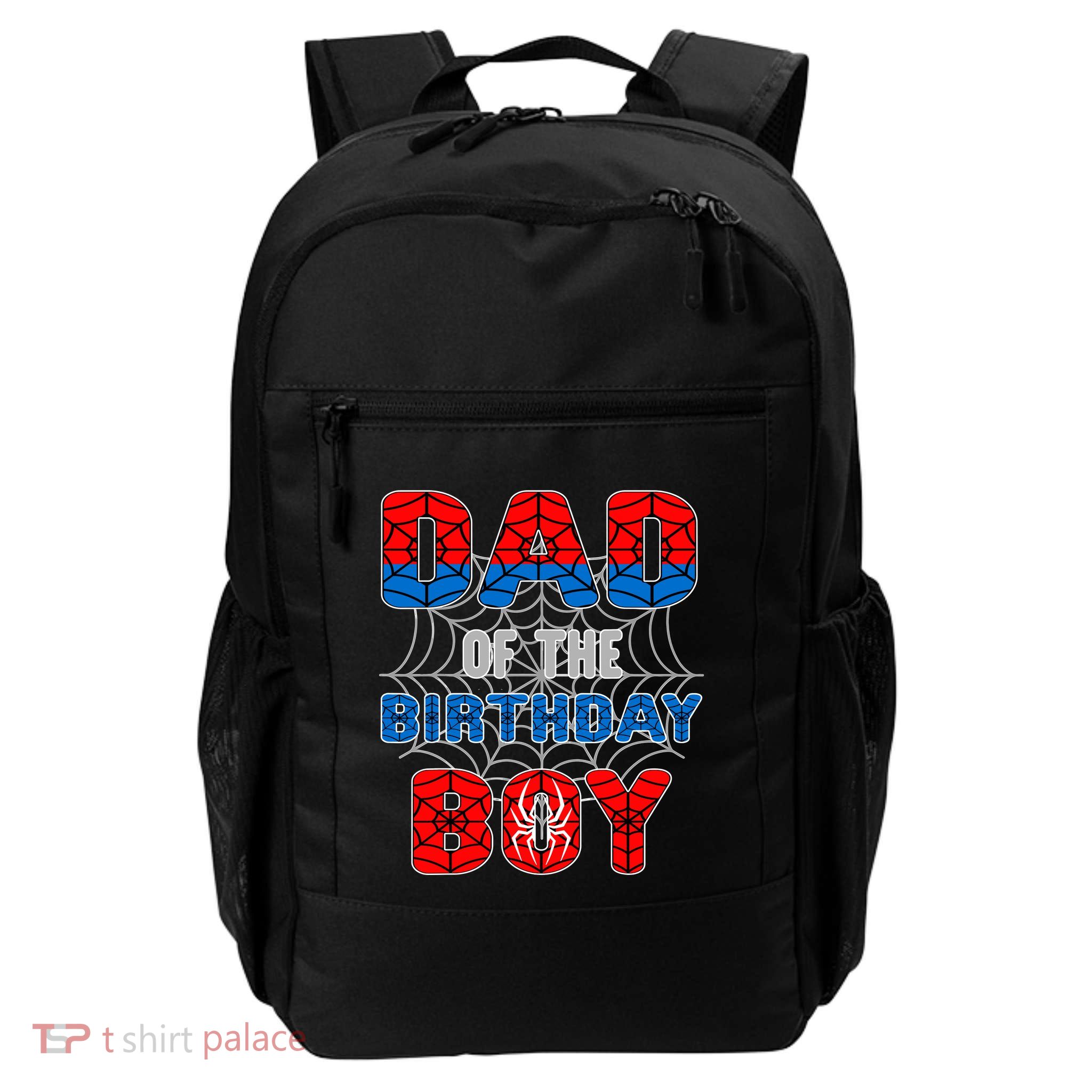 Spider Web Birthday Party Dad Of The Birthday Boy Daily Commute Backpack