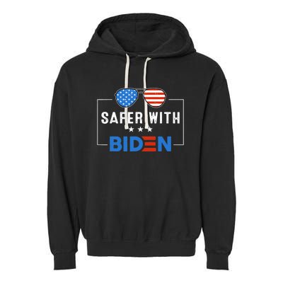 Safer With Biden Garment-Dyed Fleece Hoodie