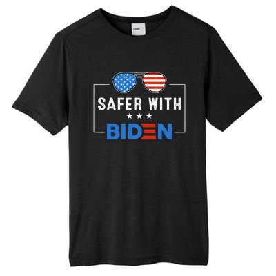 Safer With Biden Tall Fusion ChromaSoft Performance T-Shirt