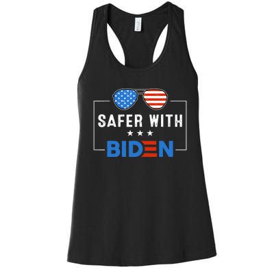 Safer With Biden Women's Racerback Tank