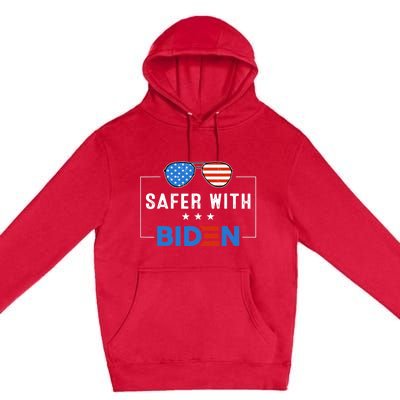 Safer With Biden Premium Pullover Hoodie