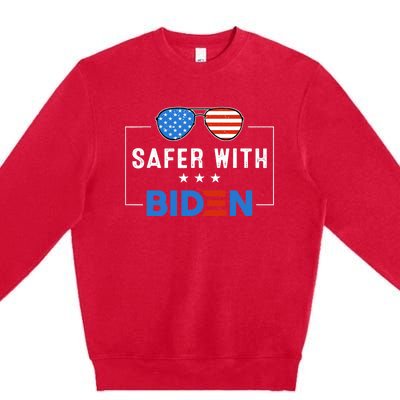 Safer With Biden Premium Crewneck Sweatshirt