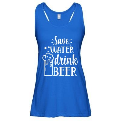 Save Water Beer With Pint Graphic Funny Gift Ladies Essential Flowy Tank